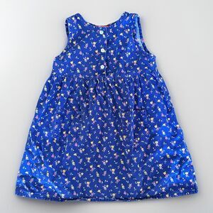 Vintage Esprit Size 4-5T Purple Corduroy Floral Dress Sleeveless